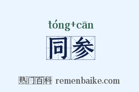 同参是什么意思的图片